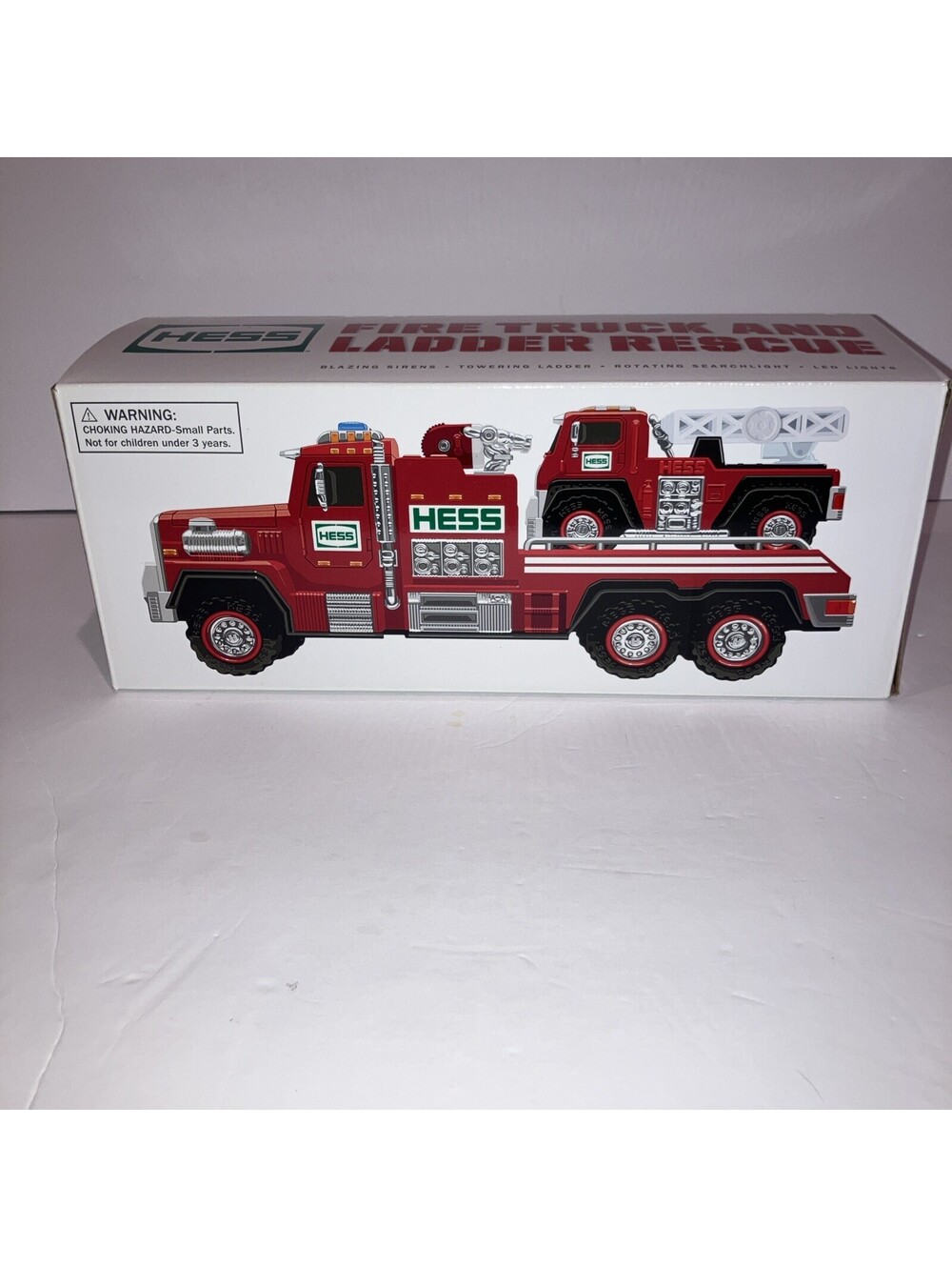 Hess Toy Fire Truck and Ladder Rescue 2015 GAS & Oil NEW in the box